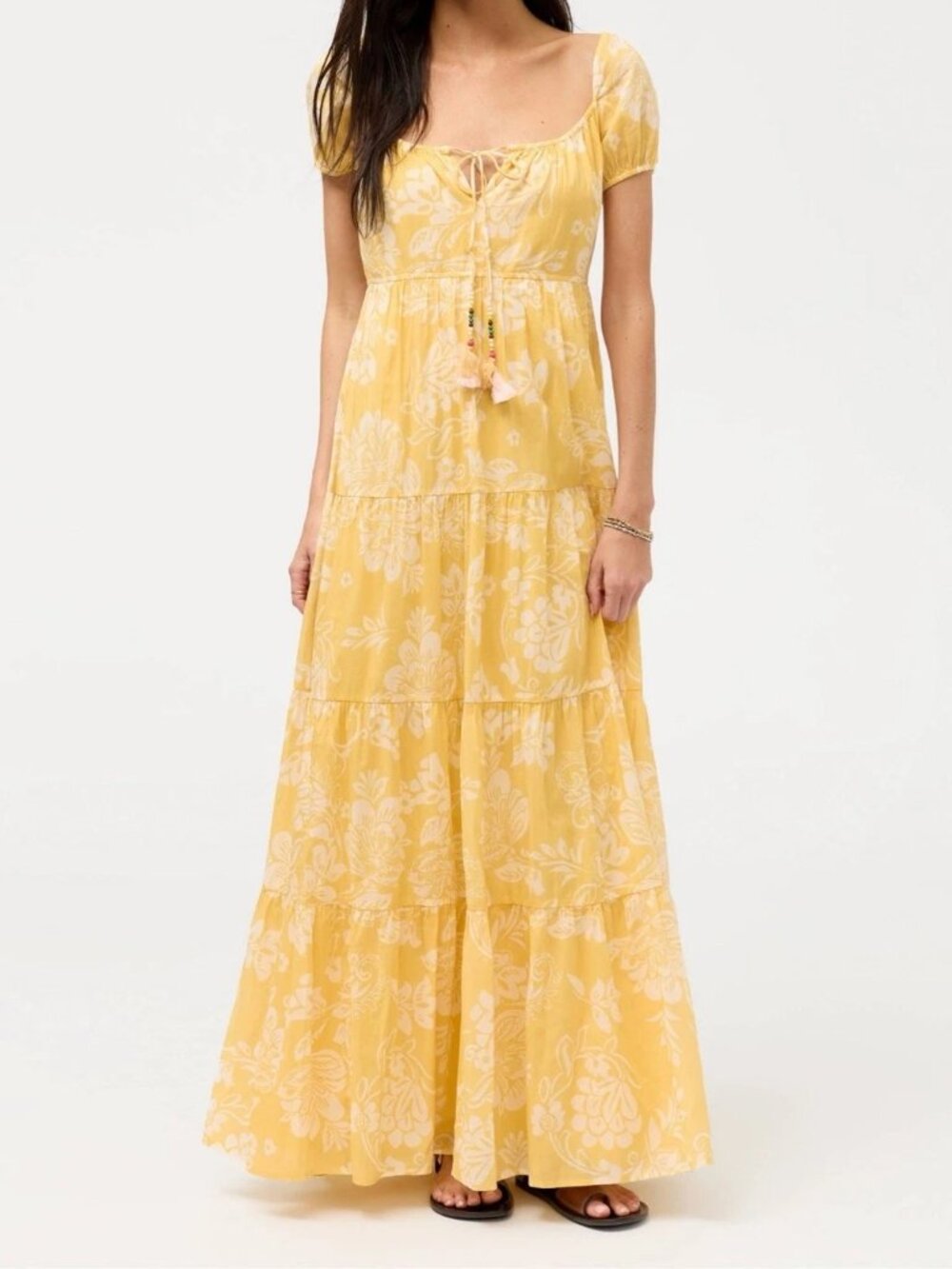 Johnny Was Lily Rae Tiered Maxi Dress